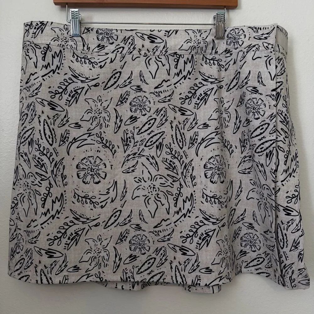 NWT Rip Skirt Wrap Skirt FloraRustica Length 2 Size XX-Large Tan Black Beach